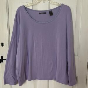 Liz‎ Claiborne lavender top